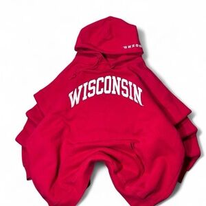 Red Jansport Wisconsin Badgers Hoodie